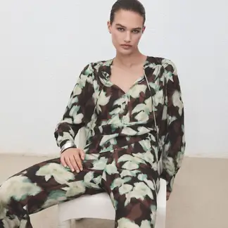 MANGO - Blusa Manga Larga Mujer