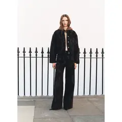 MANGO - Jean Wide Leg Tiro Alto Mujer