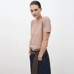 MANGO - Chompa Manga Corta Mujer