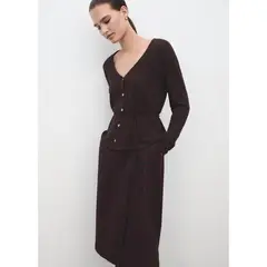 MANGO - Cardigan Manga Larga Mujer