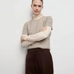 MANGO - Chompa Manga Corta Mujer