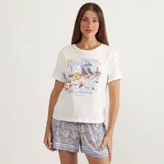 WOMEN SECRET - Polo Pijama Manga Larga Mujer