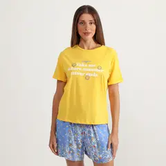 WOMEN SECRET - Polo Pijama Manga Corta Mujer