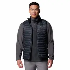 COLUMBIA - Chaleco Para Hombre Sintético Powder Pass¿ Negro Vestuario.