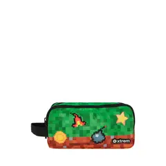 XTREM - Cartuchera Niño University+ 6xt Green Pixels