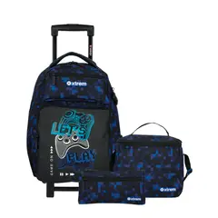 XTREM - Mochila Con Ruedas Niño Runpack 6xt Blue Pixels