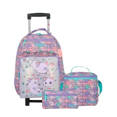 XTREM - Mochila Con Ruedas Niña Runpack 6xt Lilac Cats