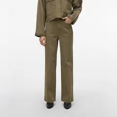 VERO MODA - Pantalón Wide Leg Tiro Alto Mujer