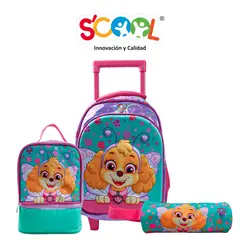 PAW PATROL - Set Mochila Con Ruedas 3D Skye