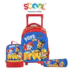 PAW PATROL - Set Mochila Con Ruedas 3D