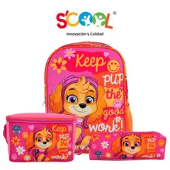 PAW PATROL - Set Mochila Lonchera Cartuchera