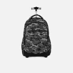 CREPIER - Mochila Con Ruedas Joaco Grande Camuflado Negro