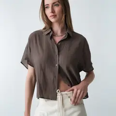 NAF NAF - Blusa Manga Corta Mujer