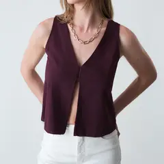 NAF NAF - Blusa Sin Mangas Mujer