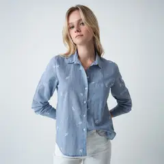 NAF NAF - Blusa Manga Larga Mujer