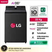 LG 22Kg Carga Superior AI Wash WT22OBTX