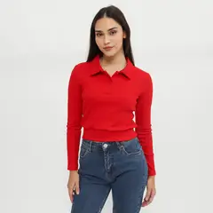 SYBILLA - Polo Manga Larga Mujer