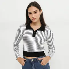 SYBILLA - Polo Manga Larga Mujer