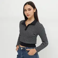 SYBILLA - Polo Manga Larga Mujer