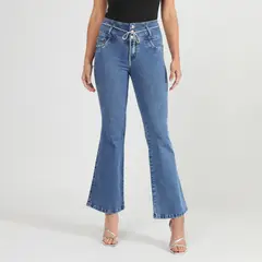 MOSSIMO - Jean Flare Tiro Medio Mujer