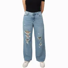 KAYRA POBLET - Jean Boyfriend Tiro Alto Mujer