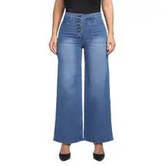 VRP BY VIVIANA RIVAS PLATA - Jean Wide Leg Tiro Alto Mujer