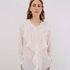 CORTEFIEL - Blusa Manga Larga Mujer