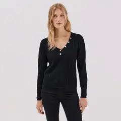 CORTEFIEL - Chompa Manga Larga Mujer