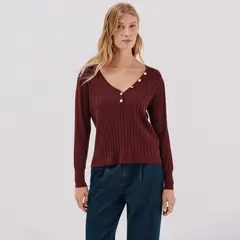 CORTEFIEL - Chompa Manga Larga Mujer