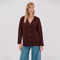 CORTEFIEL - Cardigan Manga Larga Mujer