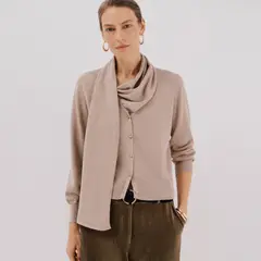 CORTEFIEL - Cardigan Manga Larga Mujer