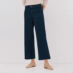 CORTEFIEL - Jean Wide Leg Tiro Alto Mujer