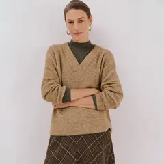 CORTEFIEL - Chompa Manga Larga Mujer