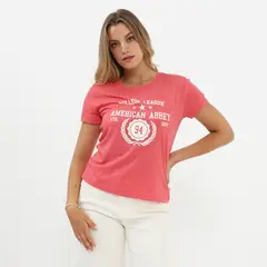 AMERICAN ABBEY - Polo Manga Corta Mujer