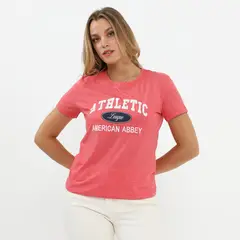 AMERICAN ABBEY - Polo Manga Corta Mujer