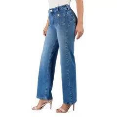 VRP BY VIVIANA RIVAS PLATA - Jean Straight Tiro Alto Mujer