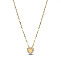 PANDORA - Collar Collier Corazón Grabable Aro