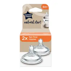 TOMMEE TIPPEE - Tetina Natural Start Rapido Pack X2