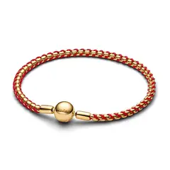 PANDORA - Brazalete Serpiente Cordón Rojo