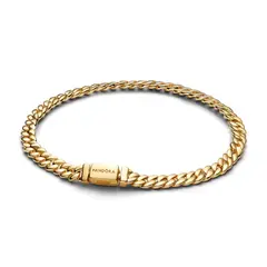 PANDORA - Brazalete De Cadena Cubana Dorado