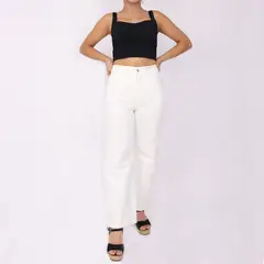 KAYRA POBLET - Jean Straight Tiro Medio Mujer