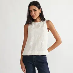 UNIVERSITY CLUB - Blusa Sin Mangas Mujer