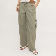 SYBILLA - Pantalón Wide Leg Tiro Alto Mujer