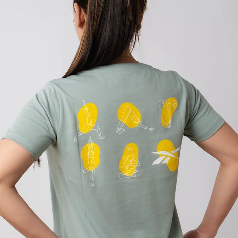 Polos Training Yoga Graphic Tee Mujer