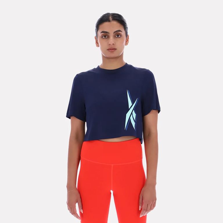 Polos Training Sloan Core Graphic Crop Top Mujer