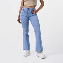 TAYSSIR - Jean Flare Tiro Alto Mujer