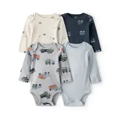 CARTERS - Body Pack X4 Bebé Niño