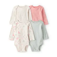 CARTERS - Body Bebé Niña Pack X4