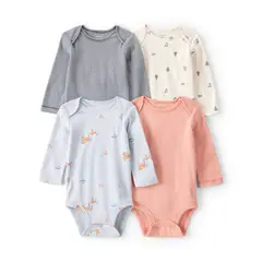 CARTERS - Body Bebé Niño Pack X4