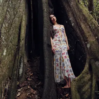 SYBILLA - Top Halter Mujer X Ecru